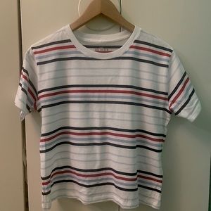 White Stripped Hollister Shirt